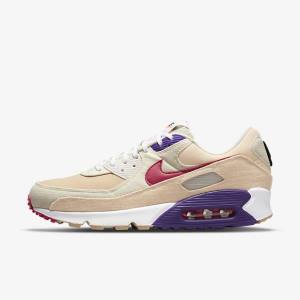 Men's Nike Air Max 90 Sneakers Pink | NK621NCT