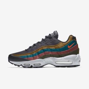 Men's Nike Air Max 95 By You Custom Sneakers Multicolor | NK029CFI