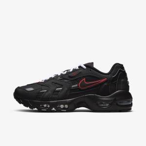 Men's Nike Air Max 96 II Sneakers Black / Red / White | NK945PIW