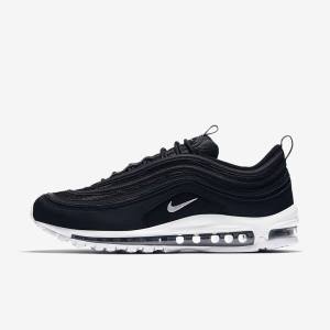 Men's Nike Air Max 97 Sneakers Black / White | NK193KBT