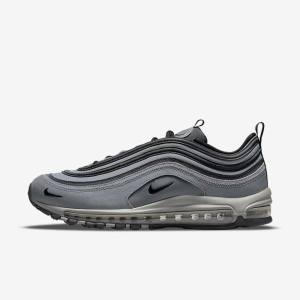 Men's Nike Air Max 97 Sneakers Grey / Dark Grey / Black | NK982EYW