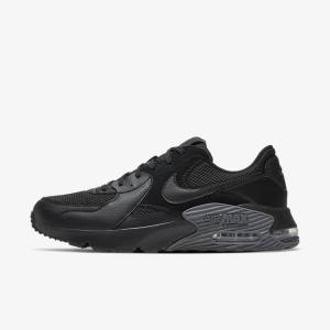 Men's Nike Air Max Excee Sneakers Black / Dark Grey | NK241LSB