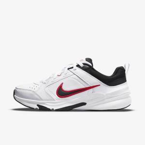 Men's Nike Defy All Day Sneakers White / Red / Black | NK584KEJ