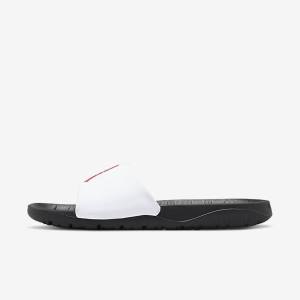 Men's Nike Jordan Break Slides Black / White / Red | NK712CAQ