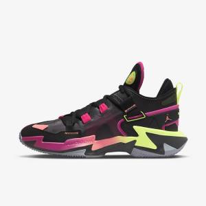 Men's Nike Jordan Why Not .5 Basketball Shoes Black / Grey / Light Mango | NK256HUF