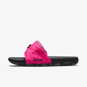 Men's Nike OffCourt Be True Slides Pink | NK719SBC