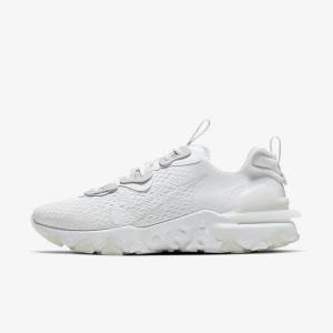 Men's Nike React Vision Sneakers White / Light Grey / Light Grey | NK386QSY