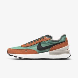 Men's Nike Waffle One SE Sneakers Green / Red / Orange / Black | NK507UTC