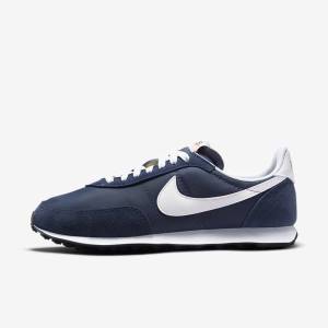 Men's Nike Waffle Trainer 2 Sneakers Blue / Navy / White | NK321PHW