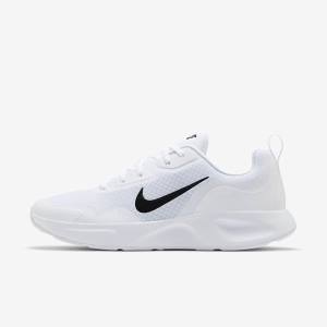 Men's Nike Wearallday Sneakers White / Black | NK381SDA