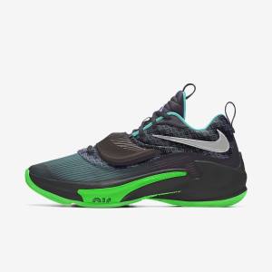 Men's Nike Zoom Freak 3 By You Custom Basketball Shoes Multicolor | NK017EMO