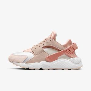 Women's Nike Air Huarache Sneakers White / Khaki Grey / Light | NK187TEA