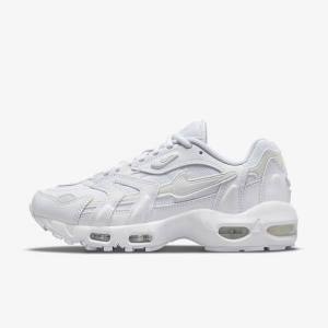 Women's Nike Air Max 96 2 Sneakers White / Platinum / Metal Silver / White | NK840FRN