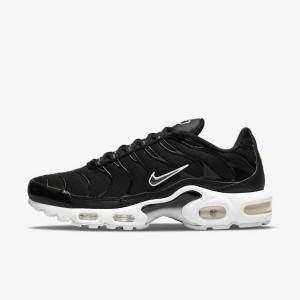 Women's Nike Air Max Plus Sneakers Black / White | NK190IMD