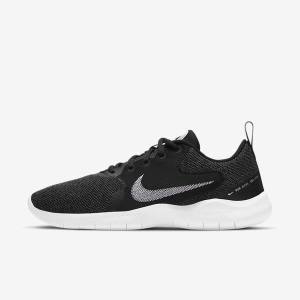 Women's Nike Flex Experience Run 10 Road Running Shoes Black / Dark Grey / White | NK602FBP