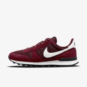 Women's Nike Internationalist Sneakers Black / Platinum / White | NK795BOF