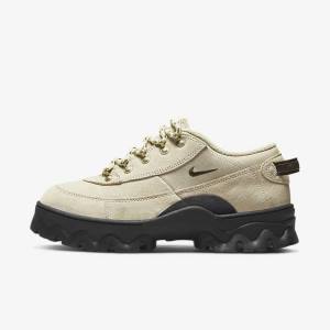 Women's Nike Lahar Low Sneakers Black / Metal Gold / Khaki | NK145QNM