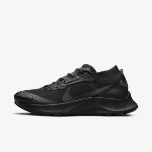 Women's Nike Pegasus Trail 3 GORE-TEX Waterproof Trail Running Shoes Black / Dark Grey / Black | NK340SFA