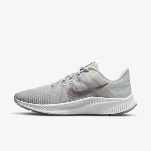 Women's Nike Quest 4 Premium Road Running Shoes Black / Pink / Dark Grey / White | NK293ECQ