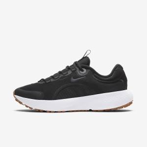 Women's Nike React Escape Run Road Running Shoes Black / Dark Grey / White / Black | NK096IMQ