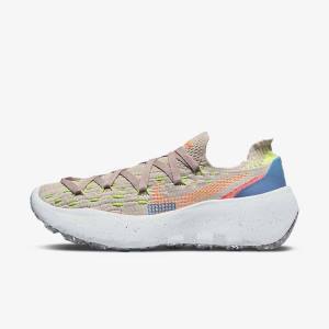 Women's Nike Space Hippie 04 Sneakers Grey / Blue / Light Red / Orange | NK530JSL