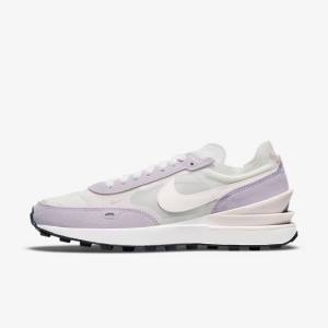 Women's Nike Waffle One Sneakers White / Light Pink | NK830MTI