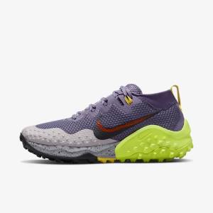 Women's Nike Wildhorse 7 Trail Running Shoes Purple / Grey / Red / Black | NK835BLF