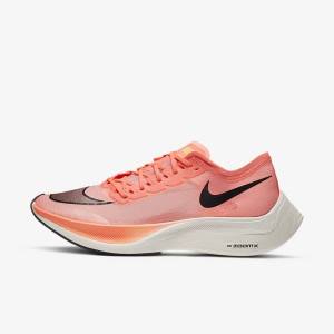 Women's Nike ZoomX Vaporfly NEXT% Road Racing Running Shoes Light Mango / Black / Blue | NK914XHY