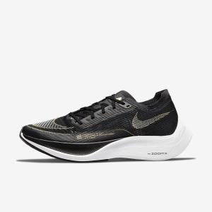 Women's Nike ZoomX Vaporfly Next% 2 Road Racing Running Shoes White / Green / Turquoise / Black | NK472UDR