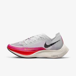 Women's Nike ZoomX Vaporfly Next% 2 Road Racing Running Shoes White / Black / Black | NK732JQL